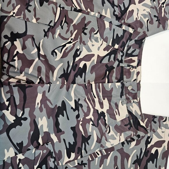 YOZY Camo Wide Leg Pants, Size S - Picture 3 of 5